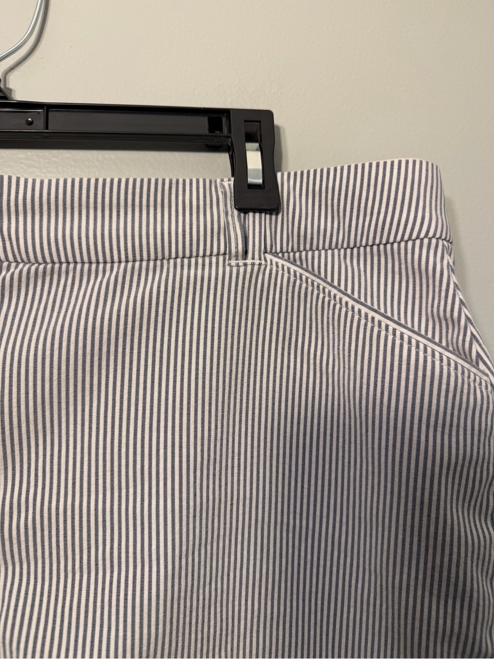 Charter Club White and Navy Striped Mini Skirt - Picture 2 of 6
